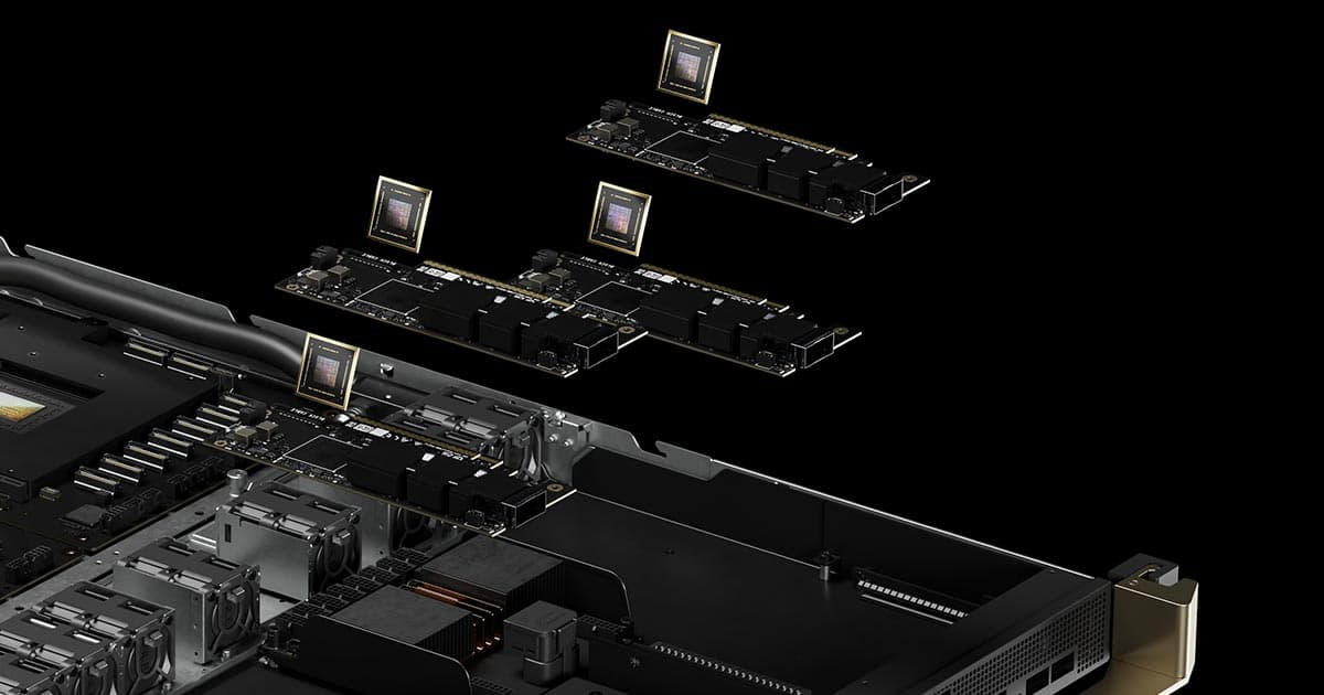 ConnectX-8 SuperNIC — NVIDIA photography